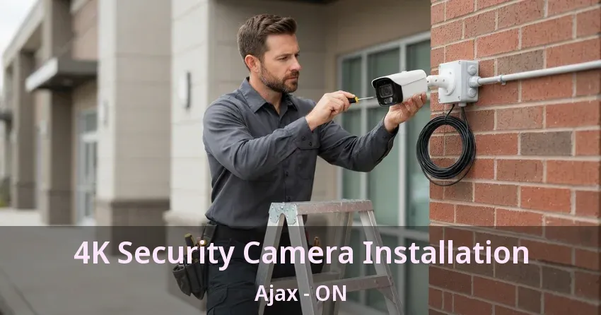4K Security Camera Installation Ajax - ON