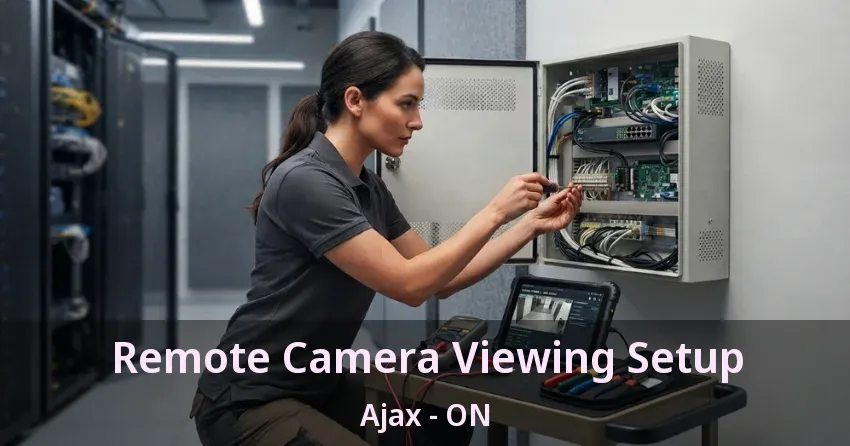 Remote Camera Viewing Setup Ajax - ON